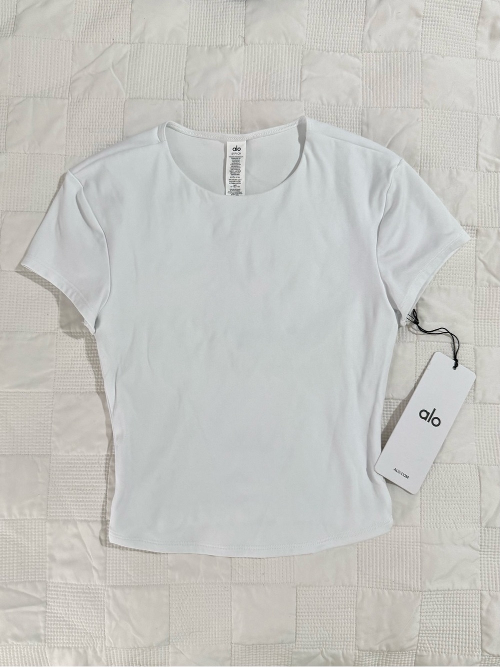 ALO Softsculpt Precision Short Sleeve Top - Small